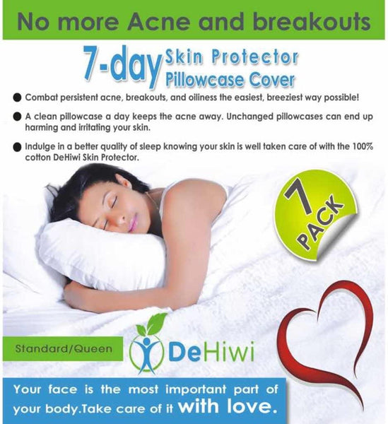 DeHiwi 7-Day Skin Protector Pillowcase Cover